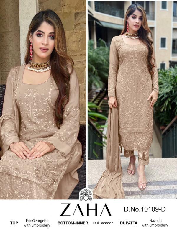 Zaha Saadia Vol 1 Georgette Designer Pakistani Suit Collection